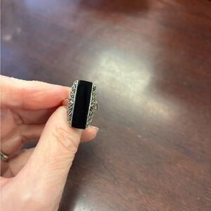 Vintage Black Onyx Ring